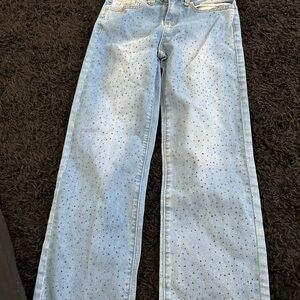 Stylish Light Blue Kids Straight Leg Jeans